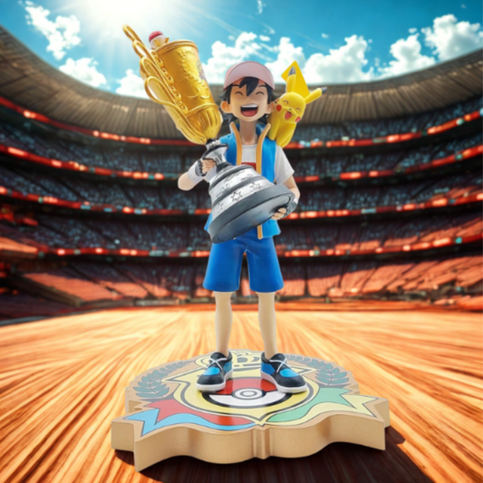 Sacha Le champion ultime avec Pikachu (Pokémon)