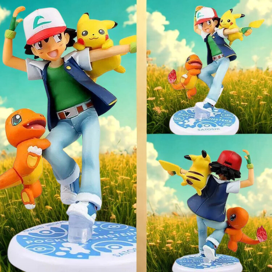 Figurine Sacha et ses Pokémon Version Jap (Pokémon)